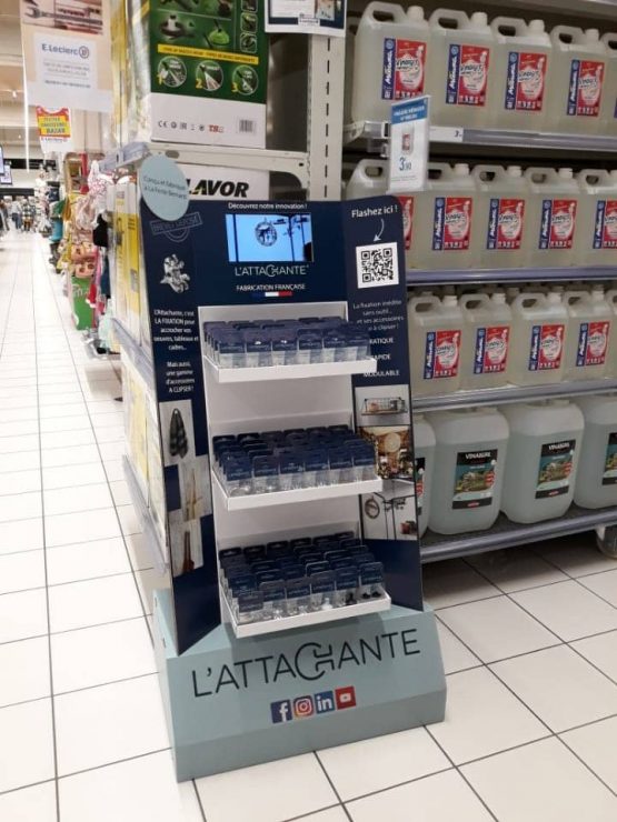 display plv magasin grande surface